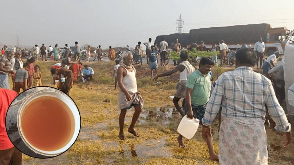 ಕಡಪ: ರಸ್ತೆಯಲ್ಲಿ ಹರಿಯಿತು ತುಪ್ಪದ ಹೊಳೆ! ತಿರುಪತಿ ಲಡ್ಡುವಿನ ತುಪ್ಪಕ್ಕಾಗಿ ಜನಜಂಗುಳಿ