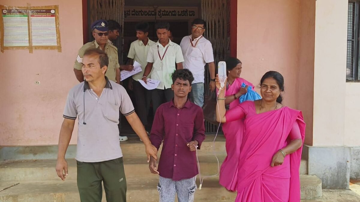 ಛಲಬಿಡದ ವಿದ್ಯಾರ್ಥಿ: ಅಸ್ವಸ್ಥತೆಯ ನಡುವೆಯೂ ‘ಡ್ರಿಪ್’ ಹಾಕಿಸಿಕೊಂಡೇ ಎಸೆಸೆಲ್ಸಿ ಪರೀಕ್ಷೆ ಬರೆದ ಗಗನ್!