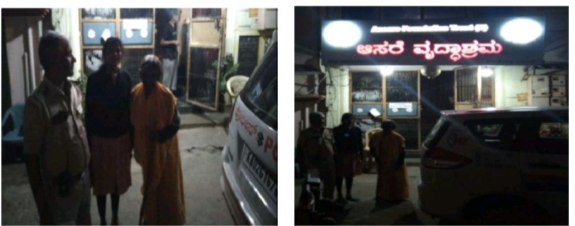 ದಿಕ್ಕುತಪ್ಪಿದ ವೃದ್ಧ ಮಹಿಳೆಗೆ ಆಸರೆಯಾದ ಹೊಯ್ಸಳ ತಂಡ, 10 ನಿಮಿಷದಲ್ಲಿ ಸ್ಥಳಕ್ಕೆ ಧಾವಿಸಿ ಕಾರ್ಯ ಪ್ರವೃತ್ತ, ಮಾನವೀಯತೆ ಮೆರೆದು ಆಸರೆ ವೃದ್ಧಾಶ್ರಮಕ್ಕೆ ದಾಖಲು