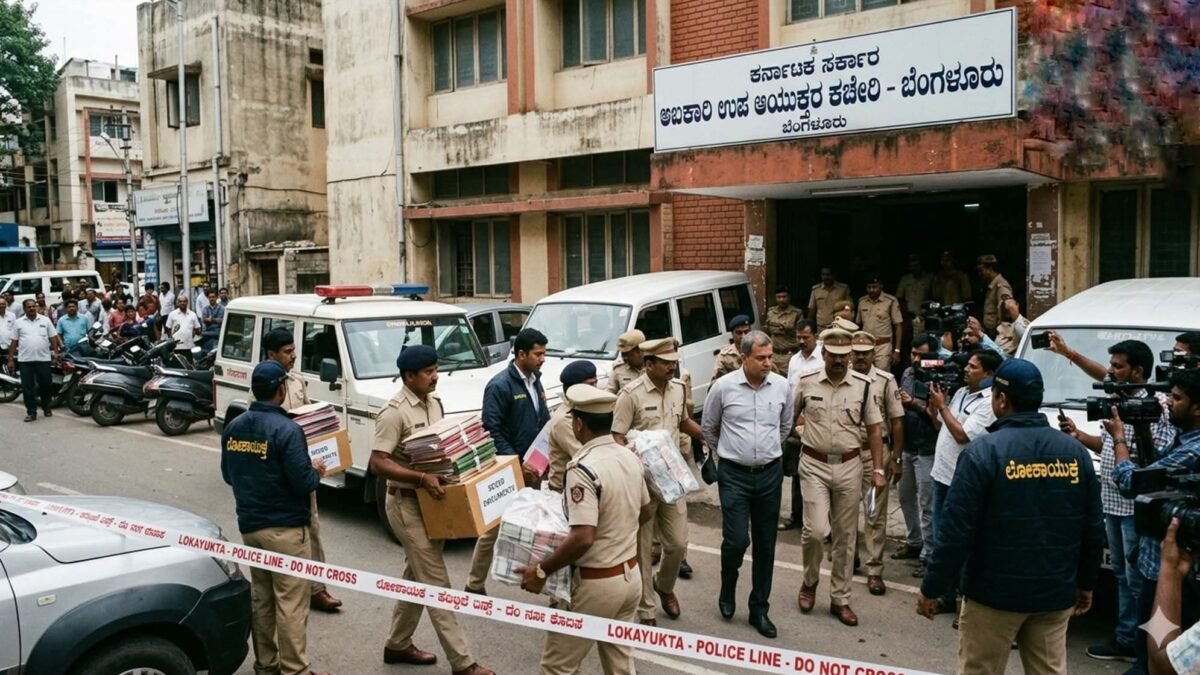 ಬೆಂಗಳೂರಿನ 9 ಅಬಕಾರಿ ಡಿಸಿ ಕಚೇರಿಗಳ ಮೇಲೆ ಲೋಕಾಯುಕ್ತ ಭಾರಿ ರೇಡ್: ದಿನಕ್ಕೆ 10 ಕೋಟಿ ರೂ. ವಸೂಲಿ ಜಾಲ ಪತ್ತೆ!