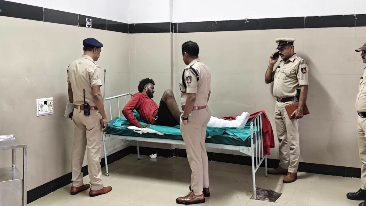 ಶಿವಮೊಗ್ಗದಲ್ಲಿ ಭೀಕರ ಕೃತ್ಯವೆಸಗಿದ್ದ ಗಾಂಜಾ ವ್ಯಸನಿ: ಅಜ್ಜಿ ಕೊಲೆ ಆರೋಪಿ ಮೇಲೆ ಪೊಲೀಸ್ ಫೈರಿಂಗ್, ಕಾಲಿಗೆ ಗುಂಡೇಟು!