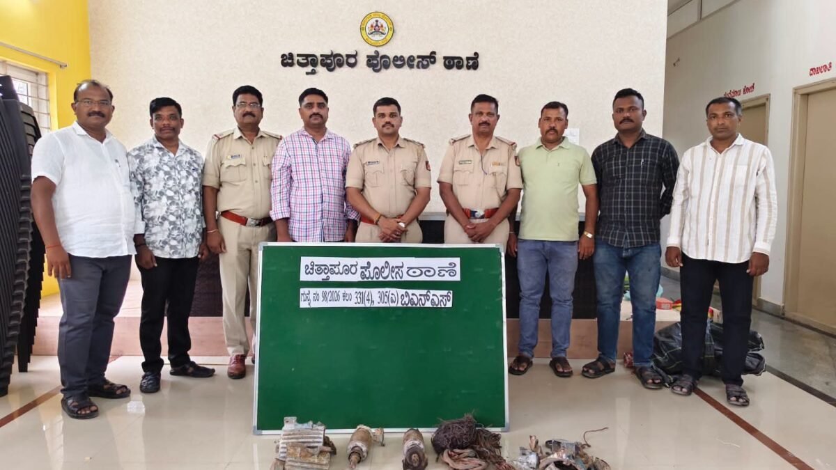 ಚಿತ್ತಾಪುರದಲ್ಲಿ ಮೋಟಾರ್ ಪಂಪ್ ಸೆಟ್ ಕಳ್ಳತನ: ಇಬ್ಬರು ಖದೀಮರ ಬಂಧನ, ಒಡವೆ ಜಪ್ತಿ