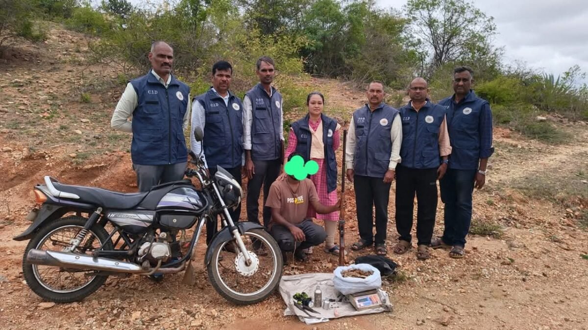 ಚಿಪ್ಪುಹಂದಿ ಚಿಪ್ಪು, ನಾಡಬಂದೂಕು ಮಾರಾಟ ಯತ್ನ – ಸಿಐಡಿ ಅರಣ್ಯ ಪಡೆ ದಾಳಿ, ಓರ್ವ ಬಂಧನ!