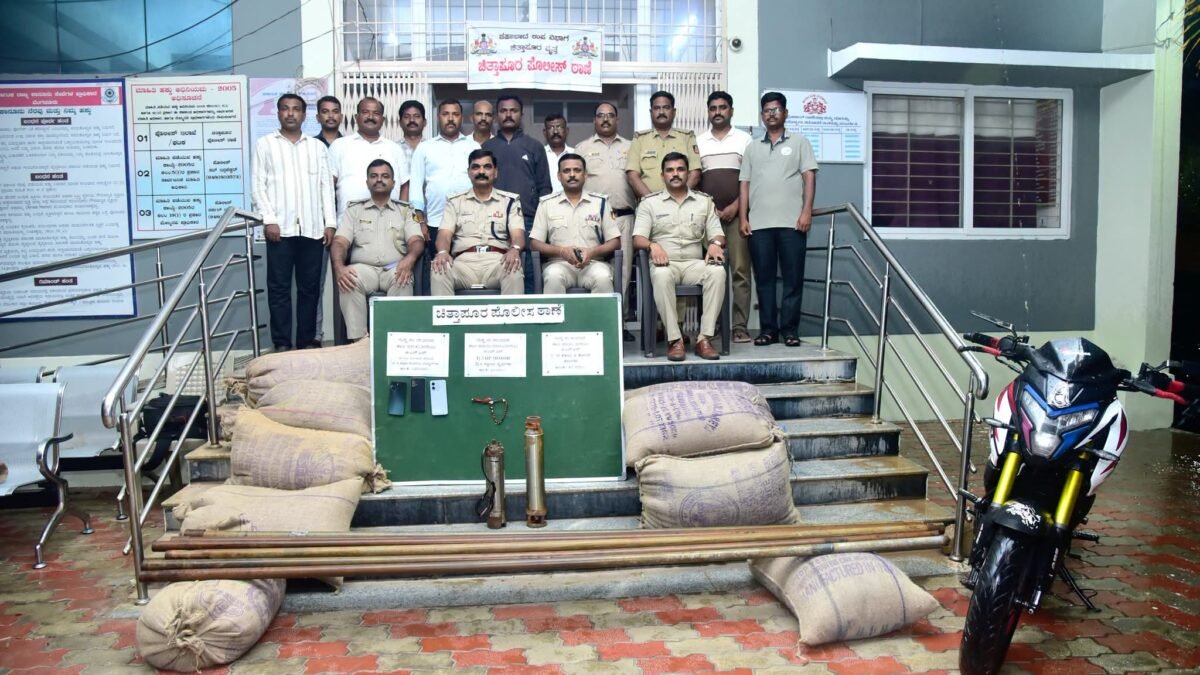 ಚಿತ್ತಾಪುರ ಪೊಲೀಸ್ ಠಾಣಾ ವ್ಯಾಪ್ತಿಯಲ್ಲಿ ಸಾಲು ಸಾಲು ಕಳ್ಳತನ ಪ್ರಕರಣ: ಇಬ್ಬರು ಆರೋಪಿಗಳ ಬಂಧನ, ಲಕ್ಷಾಂತರ ರೂ. ಮೌಲ್ಯದ ಸ್ವತ್ತು ವಶ!